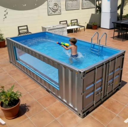 Multifunktionaler Container für Freizeit-, Gewerbe- und Wohnschwimmbäder